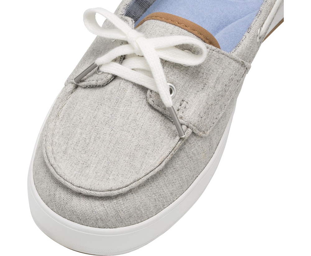 Slip Ons Keds Mujer Gris - Charter Chambray - 329-JTUZYG